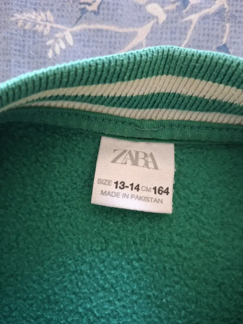 Chaqueta Varsity Verde Zara Talla 13-14 - 3