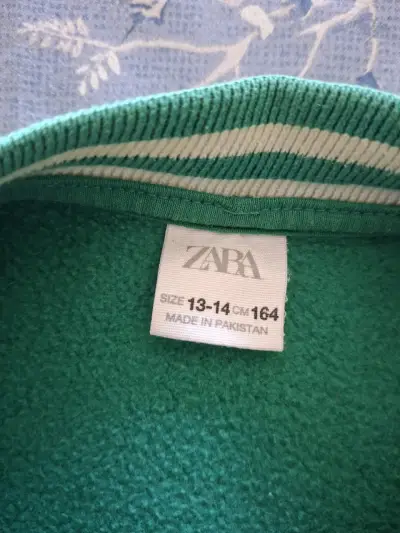 Chaqueta Varsity Verde Zara Talla 13-14 - miniatura 3
