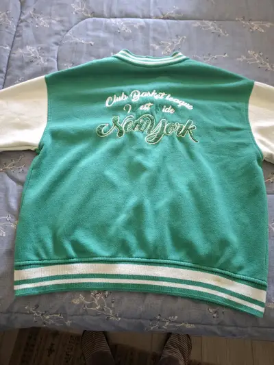 Chaqueta Varsity Verde Zara Talla 13-14 - miniatura 4