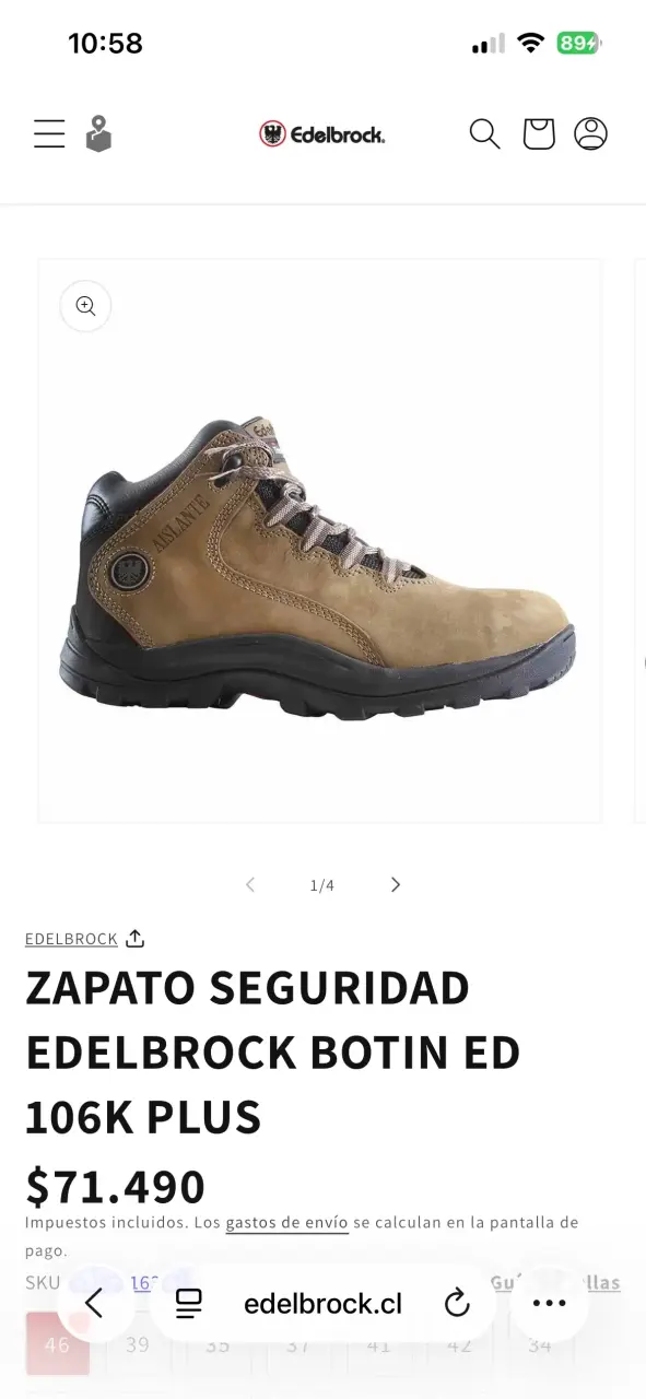 Zapatos de seguridad Edelbrock nuevos - 3