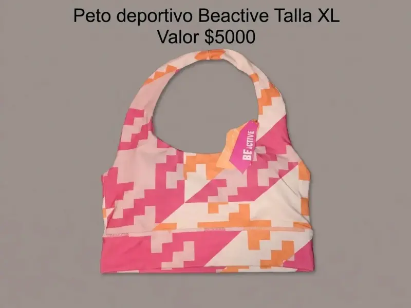 Peto deportivo Beactive estampado colorido talla XL