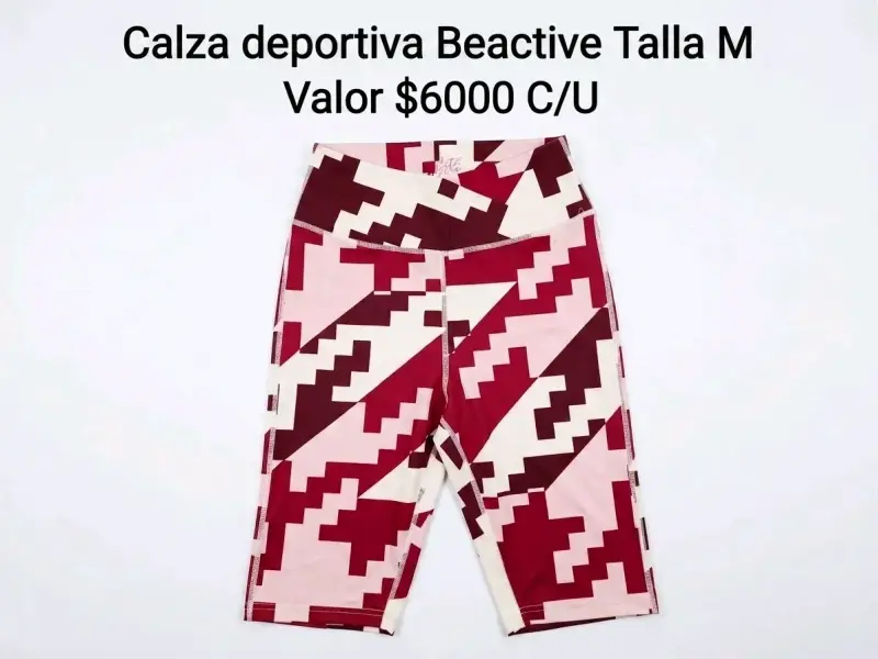 Calza deportiva Beactive estampado geométrico