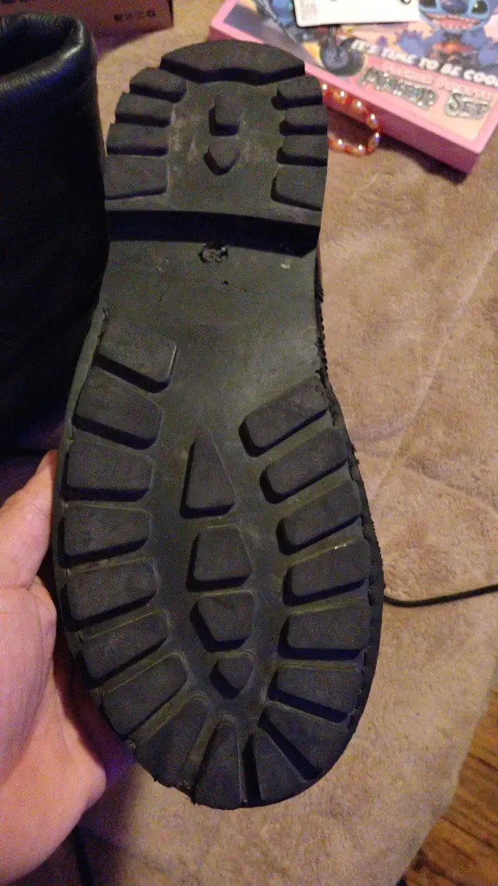 Botas de cuero negro para hombre - 3
