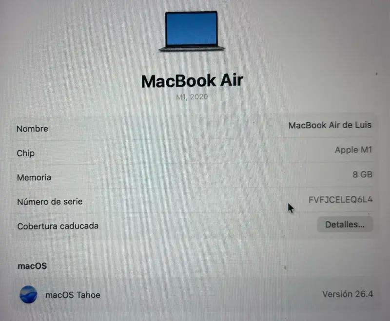 MacBook Air M1 2020 en buen estado - 2