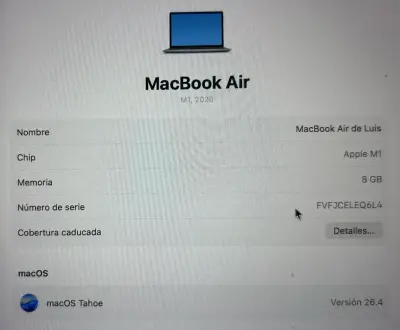 MacBook Air M1 2020 en buen estado - miniatura 2