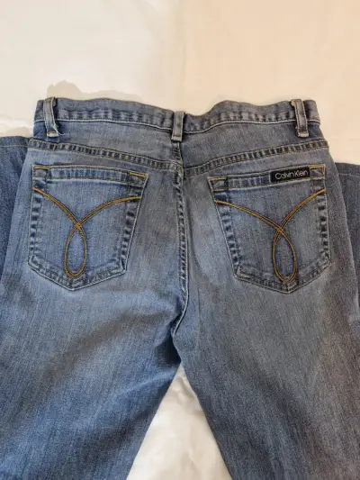 Jeans Calvin Klein para mujer en azul claro - miniatura 3
