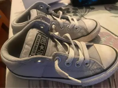 Zapatillas Converse All Star grises para niños - miniatura 1