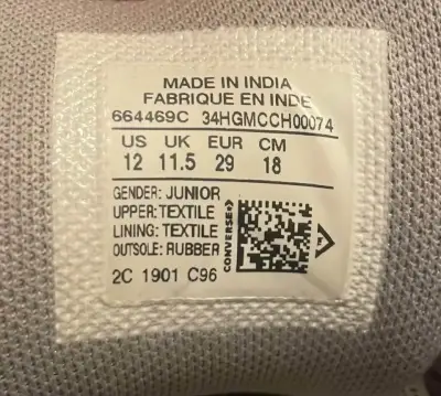Zapatillas Converse All Star grises para niños - miniatura 5