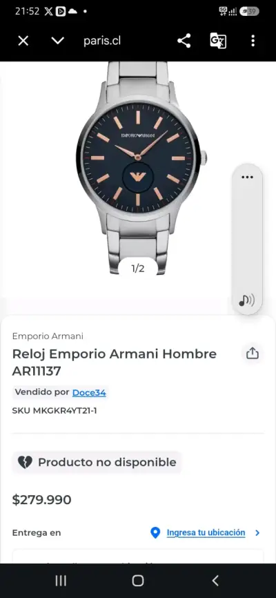 Reloj emporio armani y relof festina mujer - miniatura 1