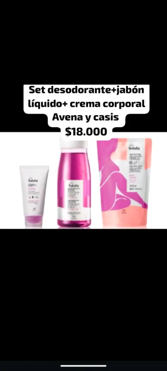 Set de cuidado personal avena y casis