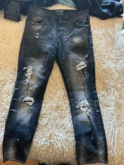 Jeans desgastados Decibel para hombre - miniatura 1