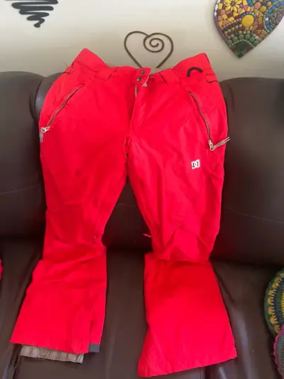 Pantalones de nieve rojos impermeables DC - miniatura 1