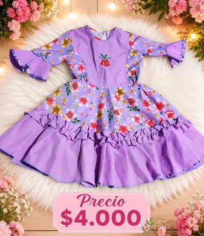 Vestidos de huasita talla 6 color morado - miniatura 2