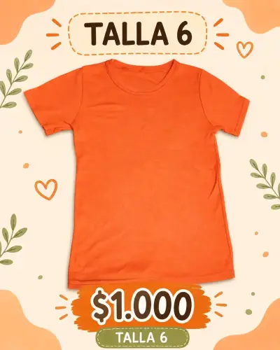 Poleras niña talla 6 y 2 - miniatura 2