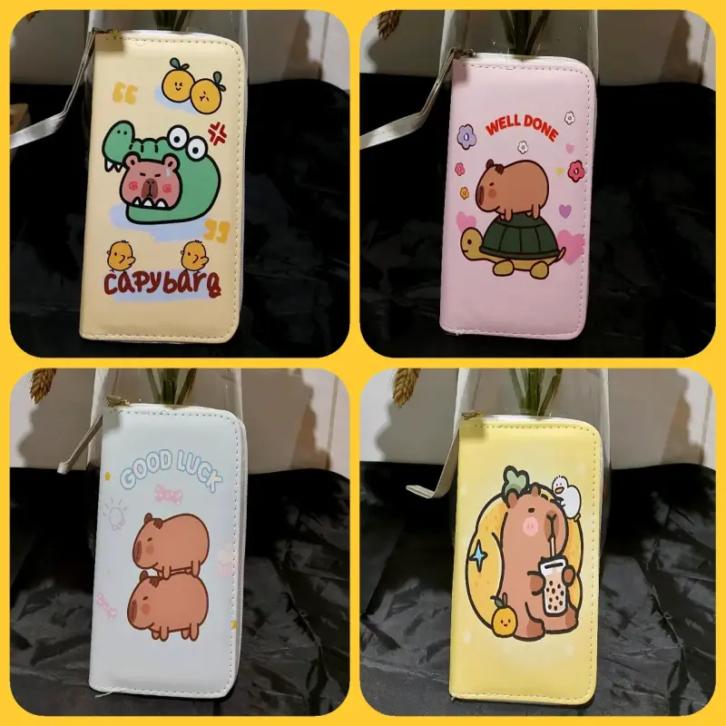 Monedero con diseño de capibara y cierre - 1