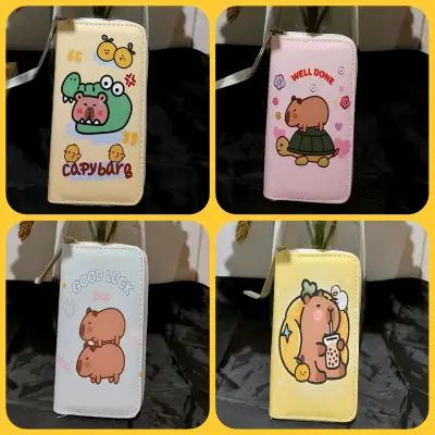 Monedero con diseño de capibara y cierre - miniatura 1