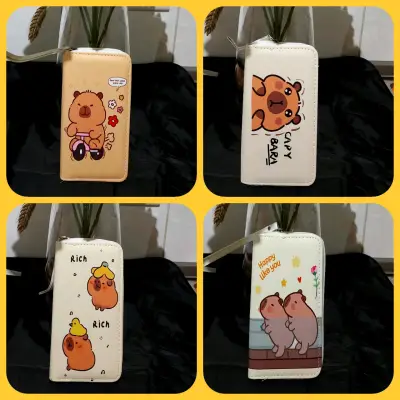 Monedero con diseño de capibara y cierre - miniatura 3