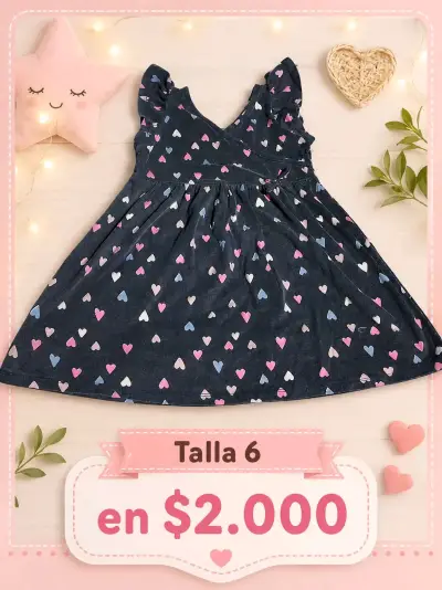 Vestidos infantil con estampado  talla 6 - miniatura 1