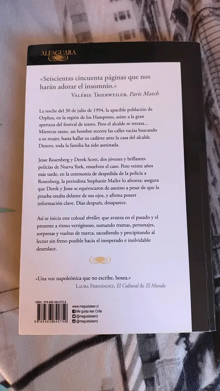 Libro 'La desaparición de Stephanie Mailer'  Joël - 2