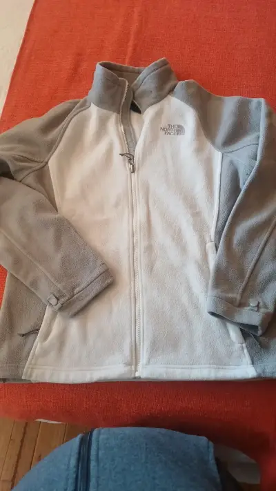 Chaqueta polar gris The North Face para mujer - miniatura 1