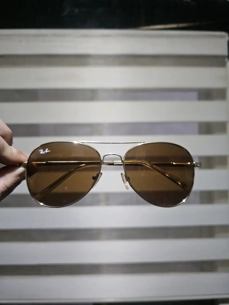 Gafas de Sol Ray-Ban Aviator Large Metal Marrón - 1