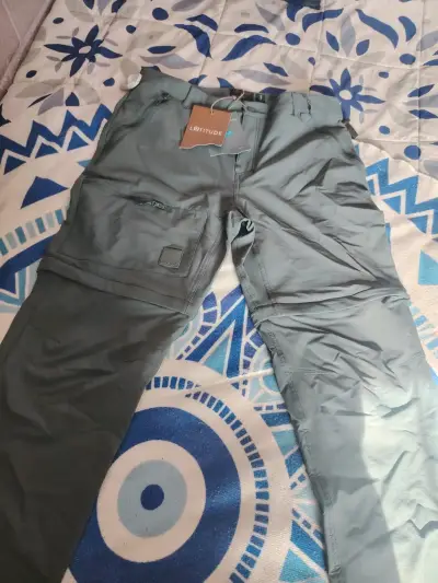 Pantalones outdoor grises Latitude con bolsillos - miniatura 1