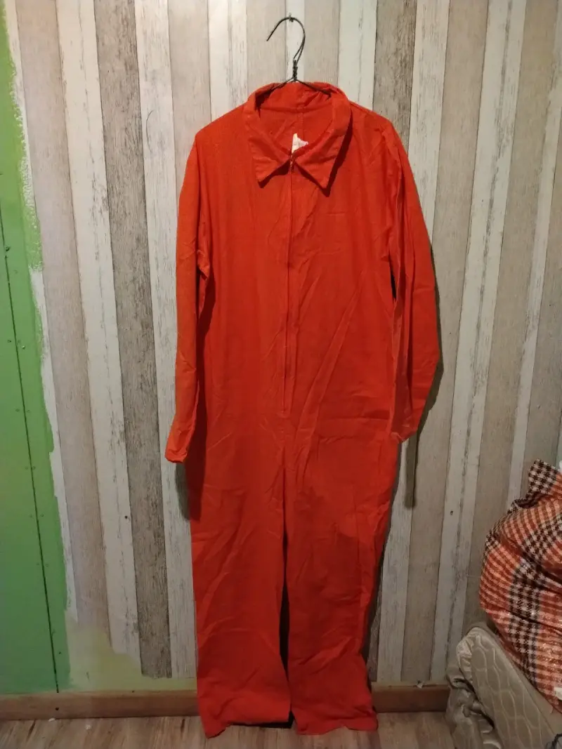 Disfraz de prisionero naranja para adultos - 1
