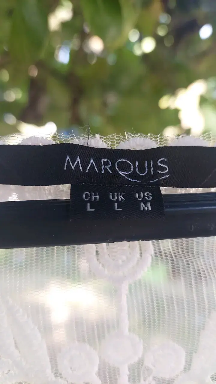 Blusa de encaje blanca Marquis talla L - 2