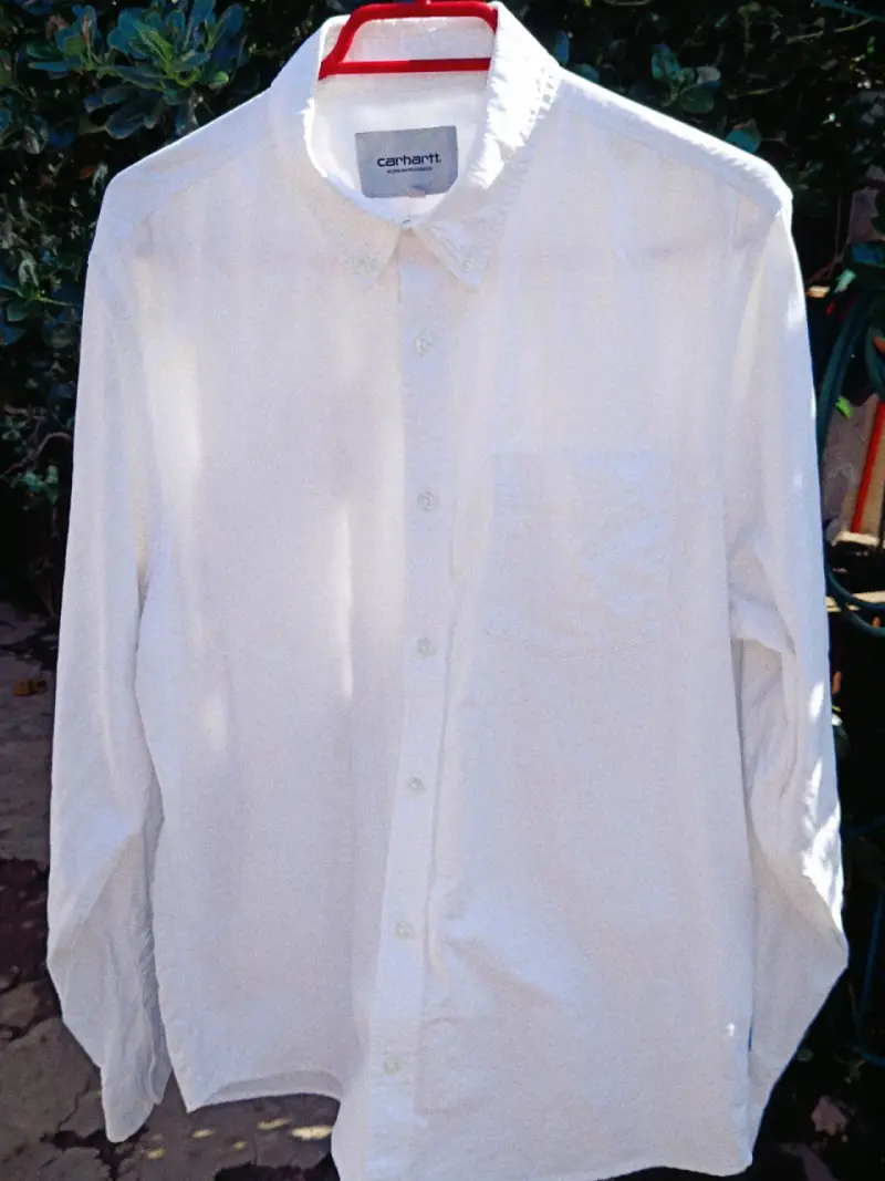 Camisa Blanca Carhartt Work In Progress Talla L - 4