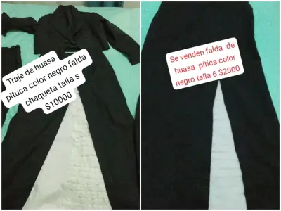 Traje de huasa pituca negro talla S - miniatura 1