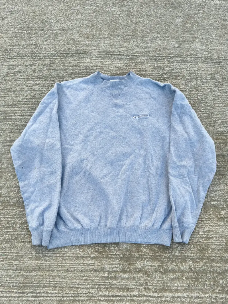 Poler贸n Gris Claro Reebok Talla M Oversize - 1