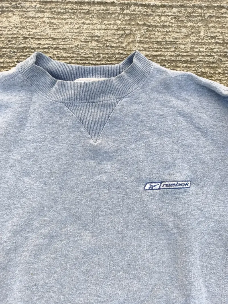 Poler贸n Gris Claro Reebok Talla M Oversize - 2