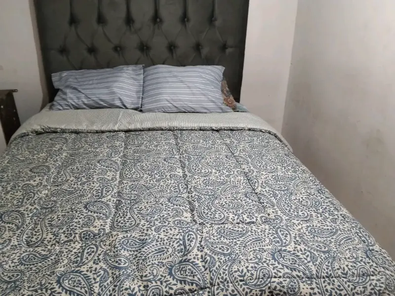 Set Cama Completa 2 Plazas Con Respaldo Y Colchon - 2