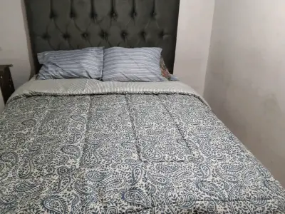 Set Cama Completa 2 Plazas Con Respaldo Y Colchon - miniatura 2