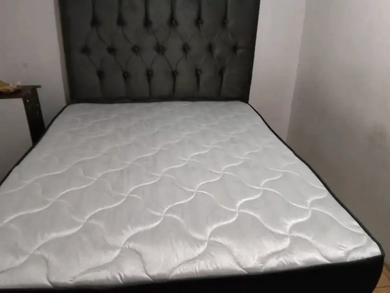 Set Cama Completa 2 Plazas Con Respaldo Y Colchon - 4