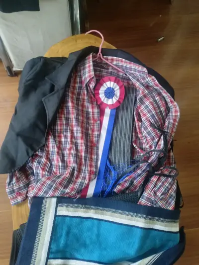 Traje de huaso chileno con manta y faja - miniatura 2