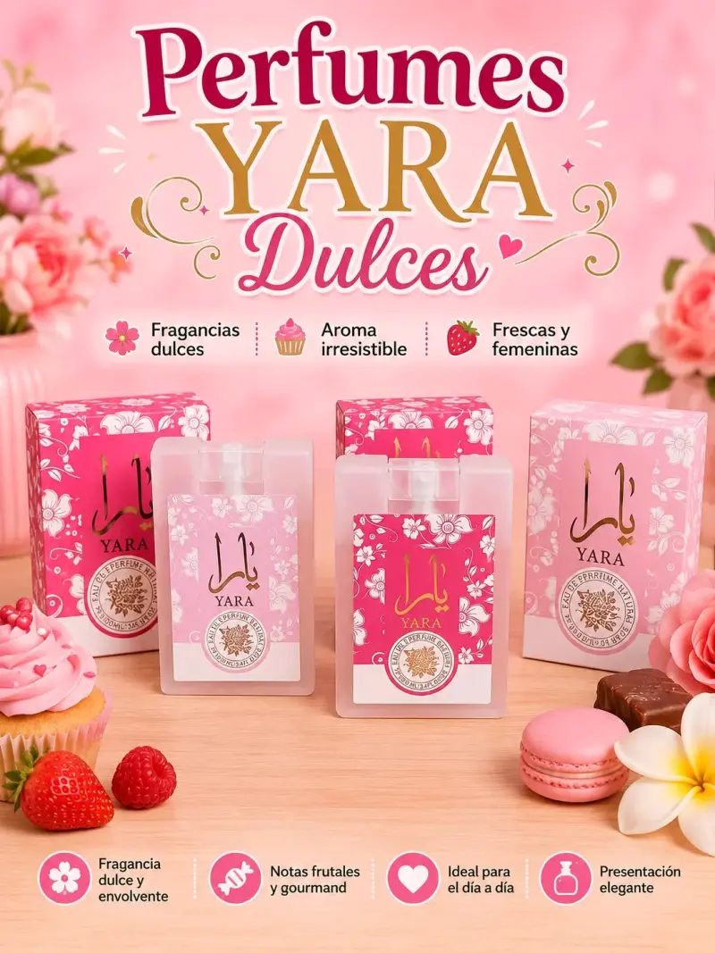Perfume Yara Dulce para Mujer 100ml