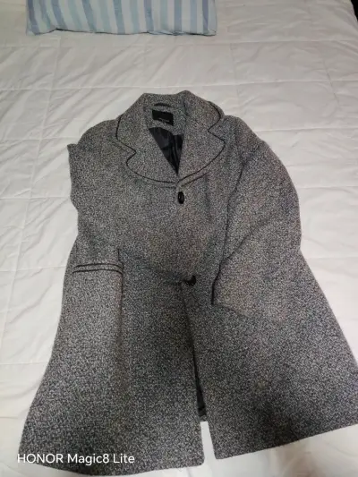 Abrigo de lana gris para mujer Stefano Cocci - miniatura 2