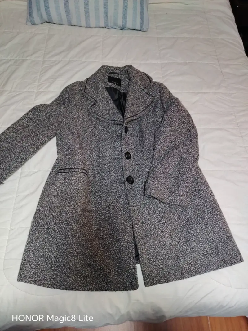 Abrigo de lana gris para mujer Stefano Cocci - 3