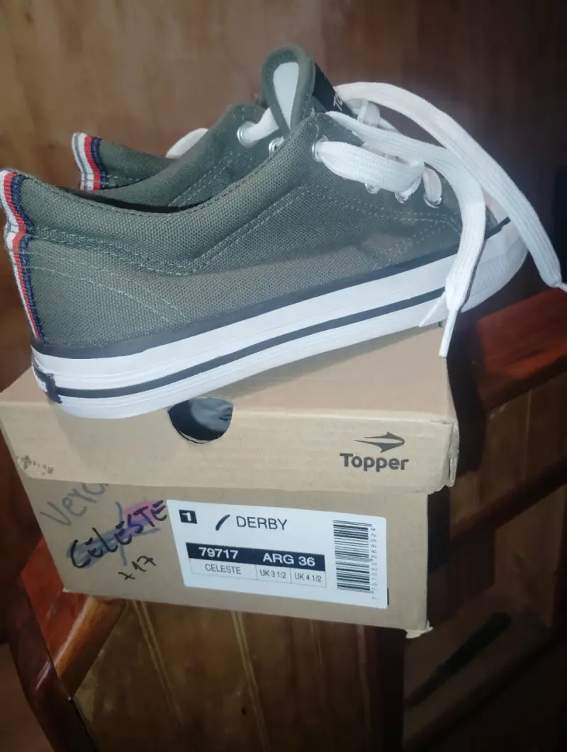 Zapatillas Topper Derby Verde Oliva - 4
