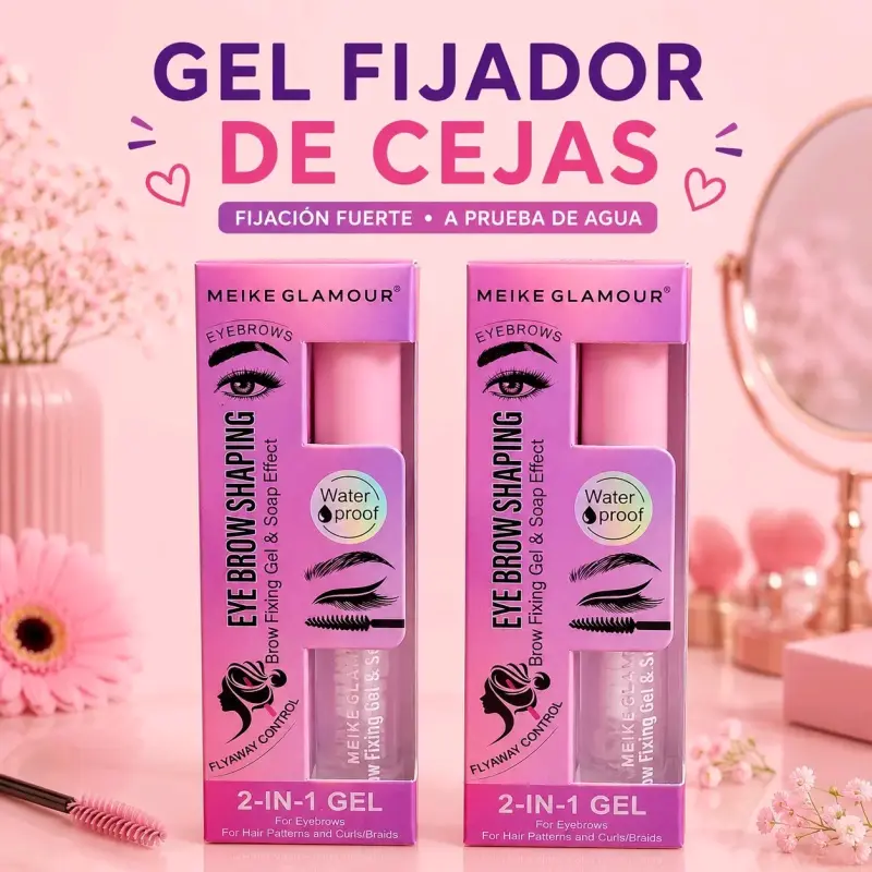 Gel fijador de cejas Meike Glamour resistente al agua