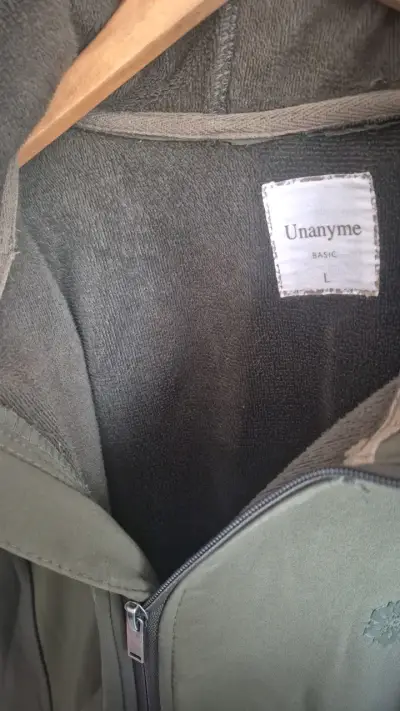 Chaqueta softshell verde con capucha Unanyme - miniatura 2