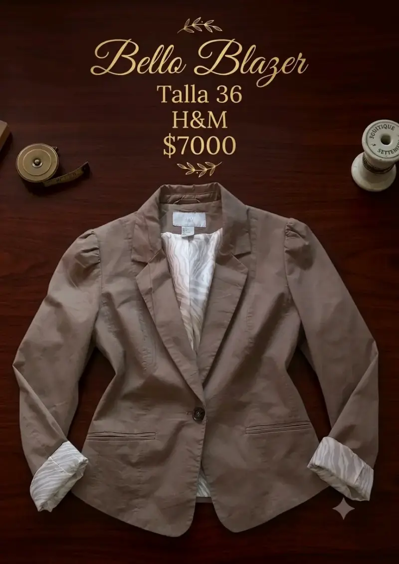 Blazer H&M Talla 36 Beige
