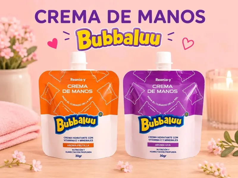 Crema de Manos Bubbaluu Hidratante Frutilla y Uva
