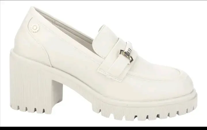 Zapatos de Tacón Blanco Chaladá con Hebilla - 3
