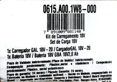 Esmeril Angular Inalámbrico Bosch GWS 180-Li 18V - miniatura 2