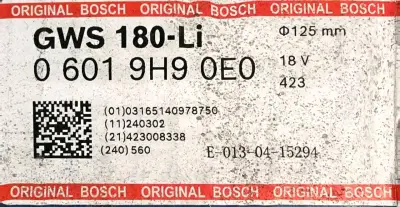 Esmeril Angular Inalámbrico Bosch GWS 180-Li 18V - miniatura 3