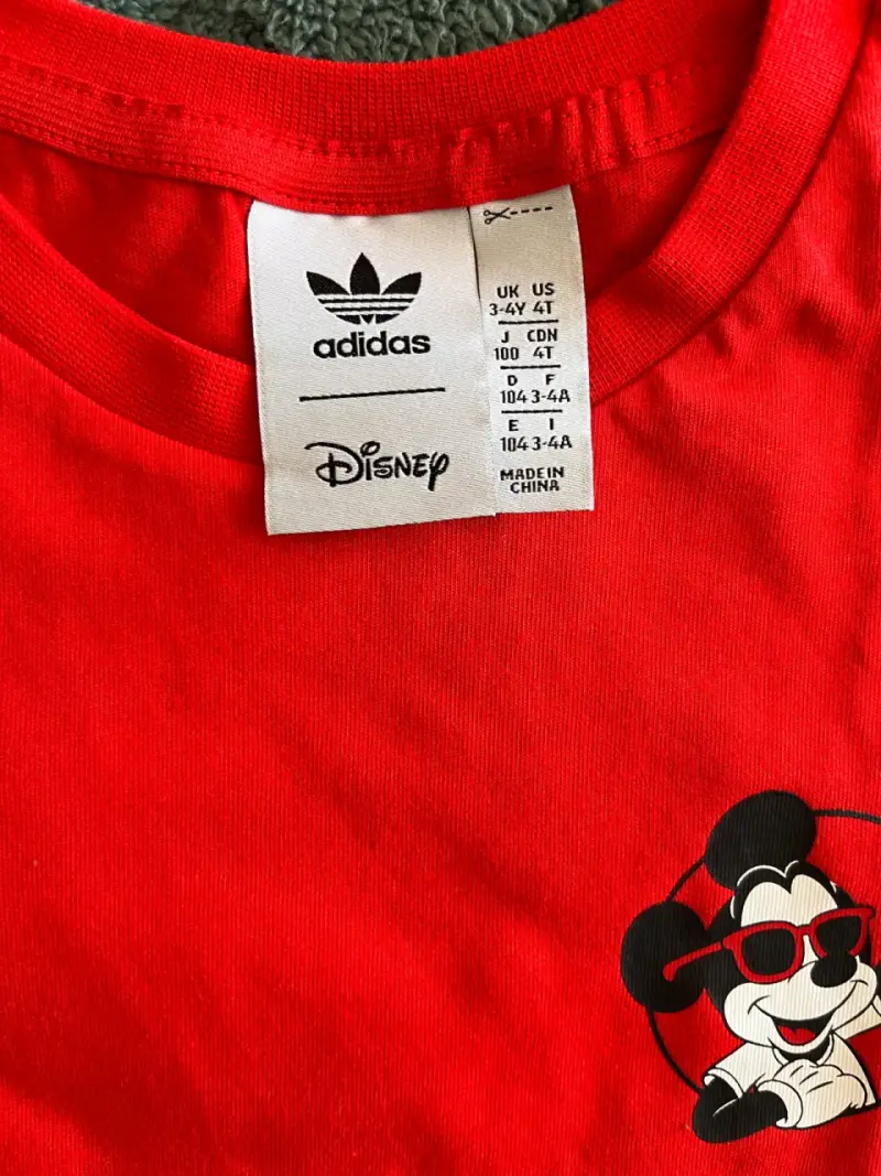 Polera roja infantil Adidas Disney Mickey - 3