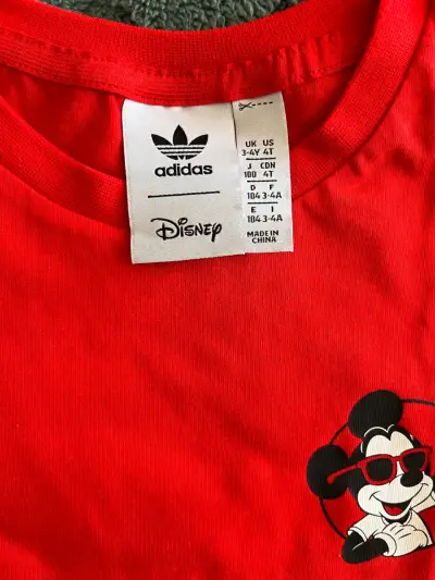 Polera roja infantil Adidas Disney Mickey - miniatura 3