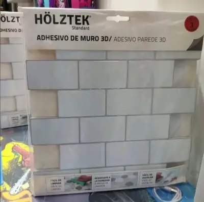 Azulejos adhesivos de pared estilo metro blanco - miniatura 5